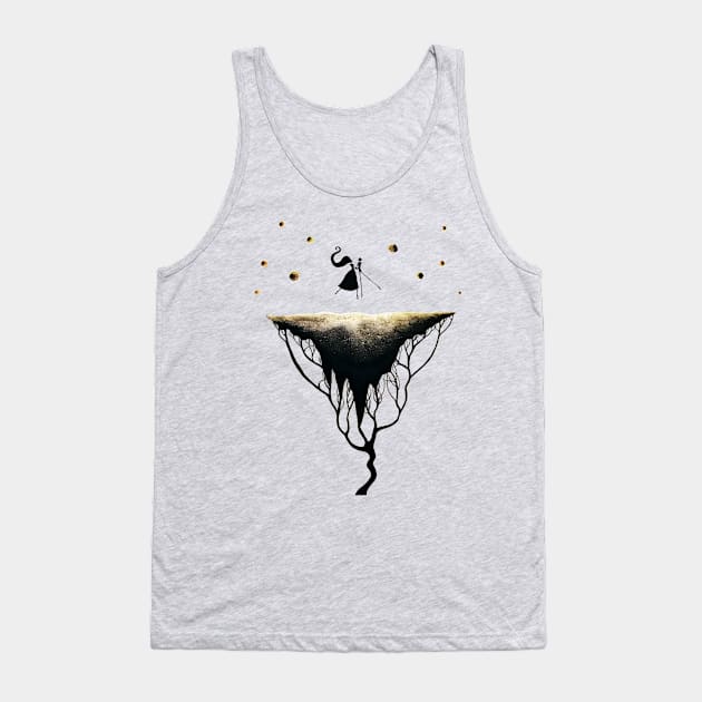 Golden Island Tank Top by EYCIIR